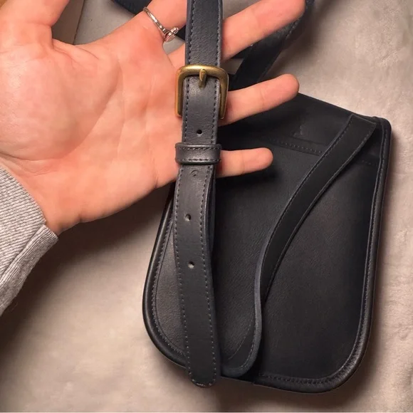 VTG Coach Navy Blue Sidepack Crossbody Shoulder Bag - Picture 7 of 15